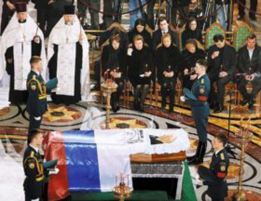 Boris Yeltsin fue enterrado en un cementerio de Moscú