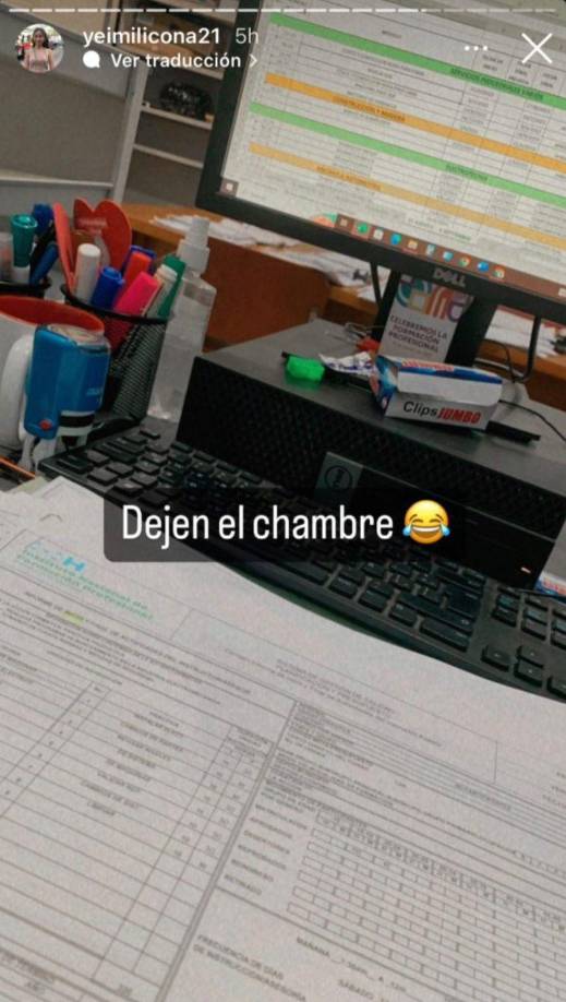 ”Dejen el chambre, lo que tengo es mucho trabajo”, fue la segunda y tercera reacción de la maestra sampedrana.