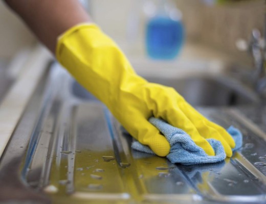 Es importante asear muy bien el lavaplatos.