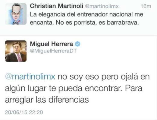 Criticas de Martinoli a Miguel Herrera, detonante de su despido
