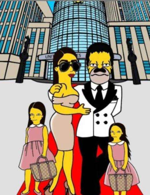 Junto a 'El Chapo' y sus hijas.