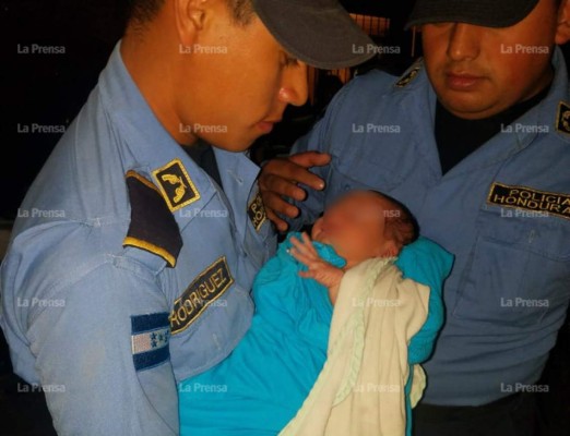 Rescatan a bebé abandonado en la colonia Aurora de San Pedro Sula