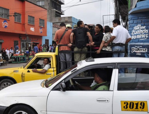 Unos 600 mil hondureños sin transporte en Tegucigalpa
