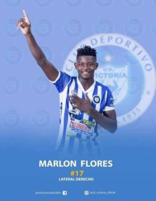 Marlon Flores - Es otro de los laterales derechos que tiene el Victoria en su plantel.