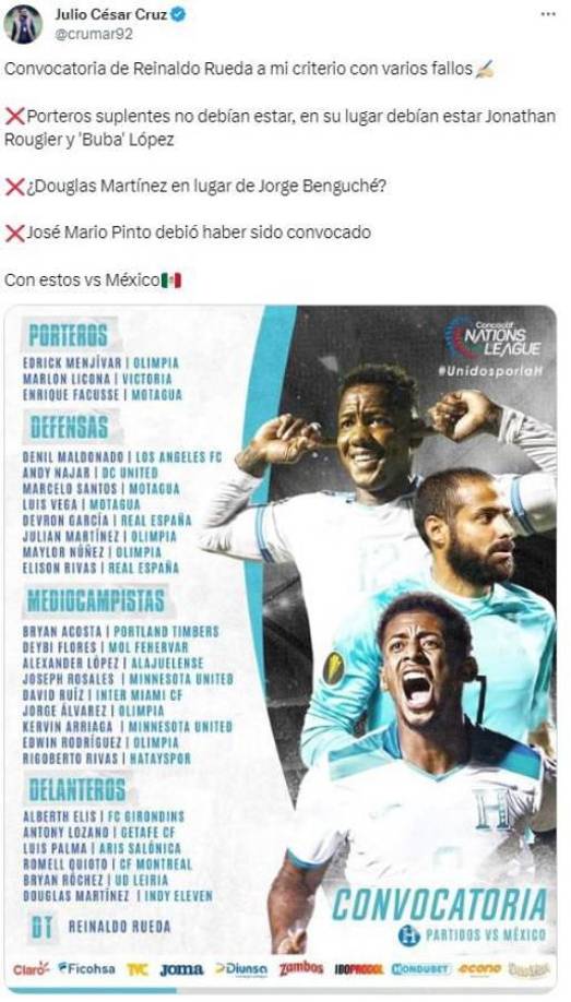 Julio Cruz de Diario El Heraldo también dejó sus puntos de vista tras la convocatoria.