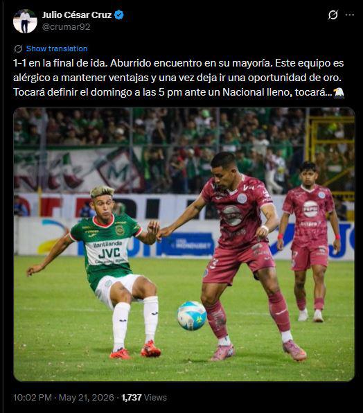 Prensa reacciona tras la final Marathón vs Motagua y esto dicen de Farioli