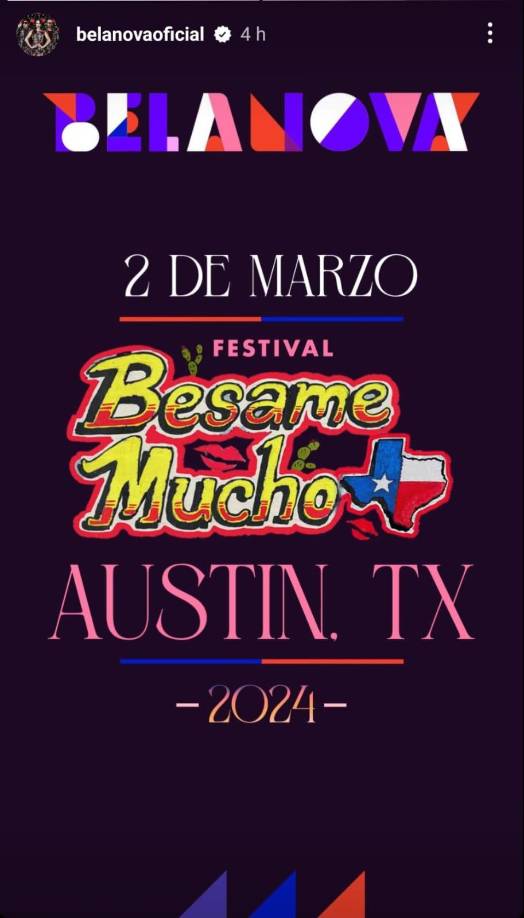 La propuesta del festival “Bésame mucho” en Austin es una mezcla de éxitos contemporáneos, clásicos atemporales e himnos del rock en español, lo que promete crear un momento cultural único. 