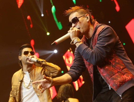 LOS ANGELES, CA - JANUARY 24: Chencho and Maldy of Plan B perform onstage during Calibash 2016 held at Staples Center on January 24, 2016 in Los Angeles, California. (Photo by Michael Tran/FilmMagic)
