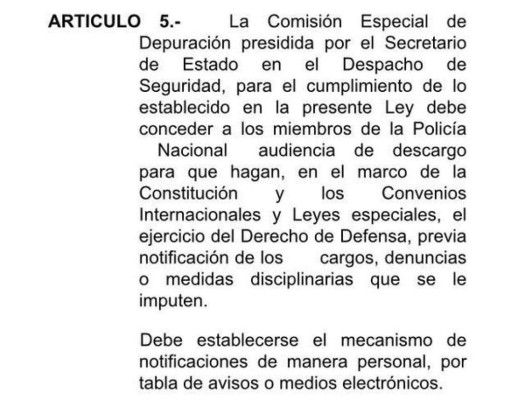 Así fue la aprobación del decreto para depurar la Policía