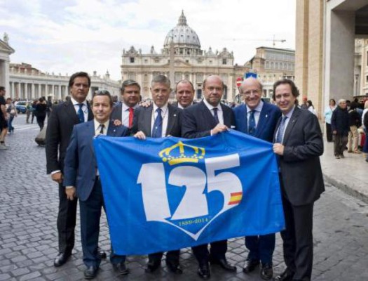 El Papa recibió al Recreativo de Huelva por su 125 aniversario