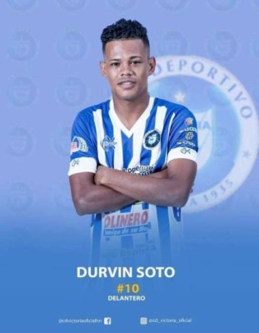 Durvin Soto - Delantero que usa la camiseta número 10 en el Victoria.