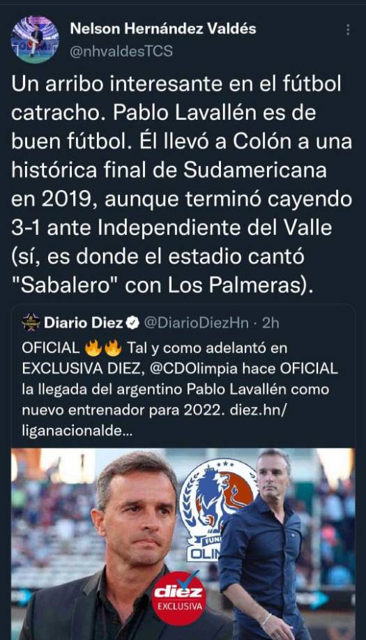 Periodistas de El Salvador también se han pronunciado y señalaron que es un arribo interesante el de Pablo Lavallén.