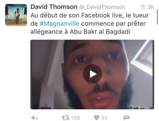 Terrorista de París transmitió asesinatos en Facebook Live