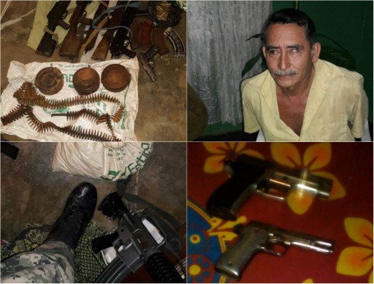 Decomisan armas y capturan a cinco personas en Colón