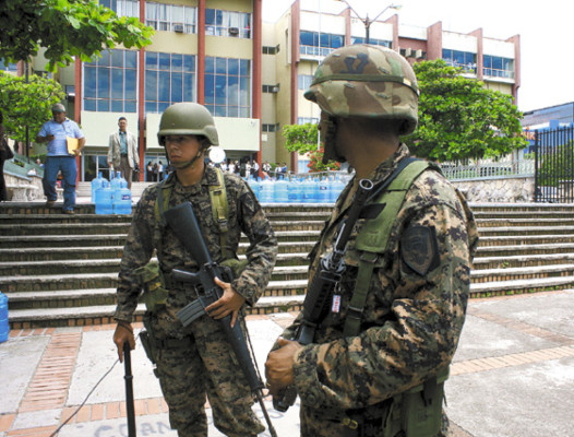 Sitiada Tegucigalpa para prevenir disturbios