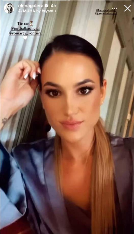 Elena Galera, esposa de Sergio Busquets, preparada para la boda.