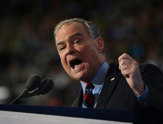 Tim Kaine desmonta a Trump en su discurso de aceptación como vicepresidente