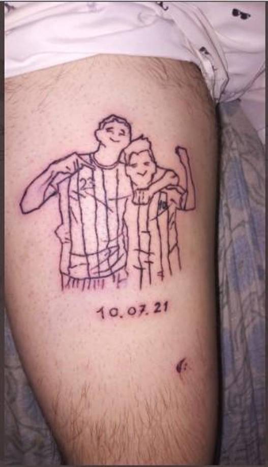 Los tatuajes más chistosos de Messi tras ganar el Mundial
