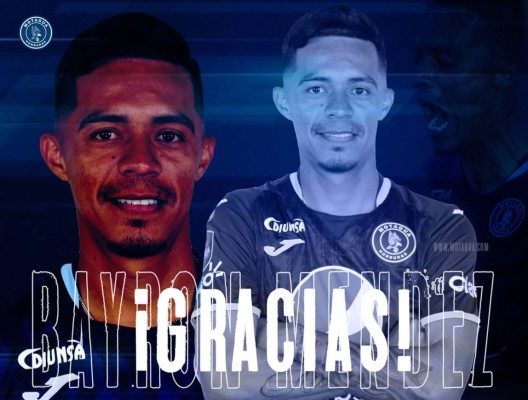 Segunda baja: Motagua anuncia la salida de Bayron Méndez