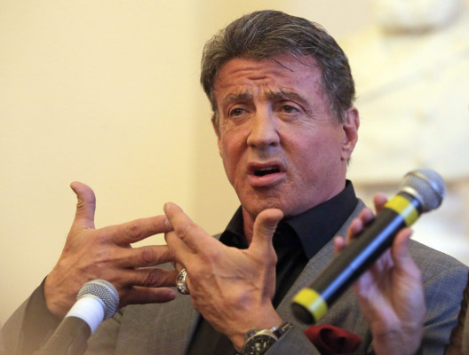 Stallone muestra su pluma en Rusia