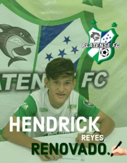 El Platense también hizo oficial la renovación del volante izquierdo Hendrick Reyes, de 18 años.