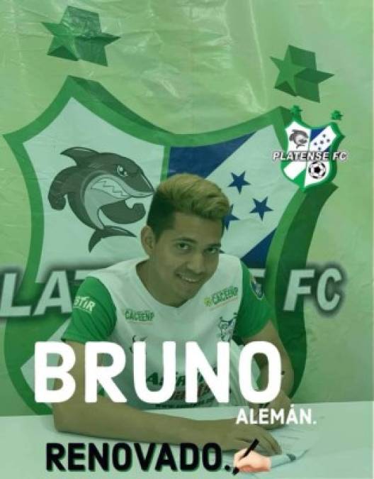El Platense anunció la renovación del joven portero Bruno Aleman, de 19 años.