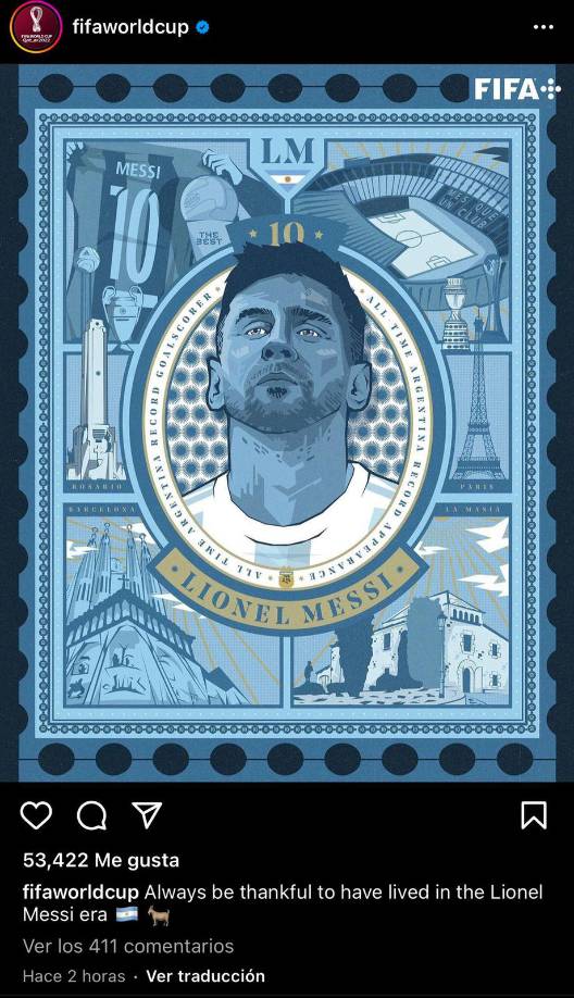 La FIFA mandó un expresivo mensaje a Messi por sus 35 aniversario.