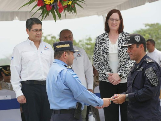 Inauguran en El Progreso una base de la fuerza élite policial Tigres