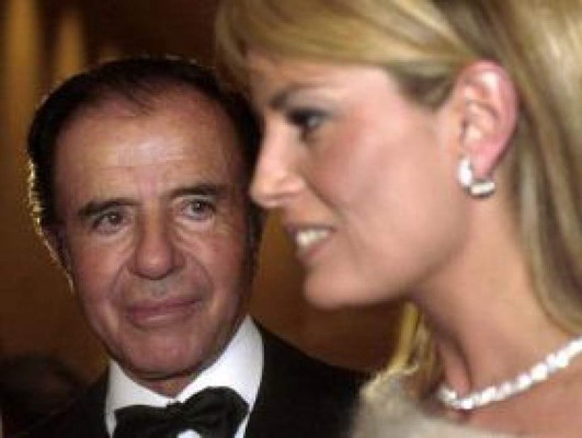 Carlos Menem reconoce que está separado de Cecilia Bolocco