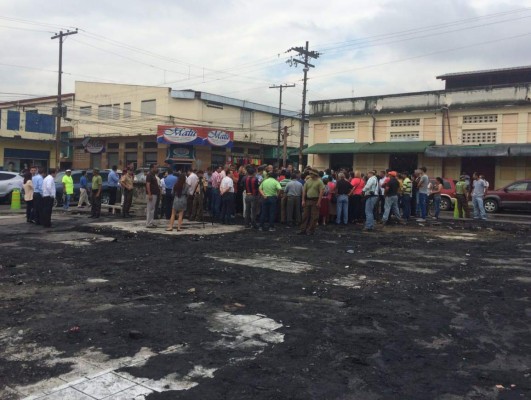 Descartan mano criminal en incendio de mercado central de San Pedro Sula