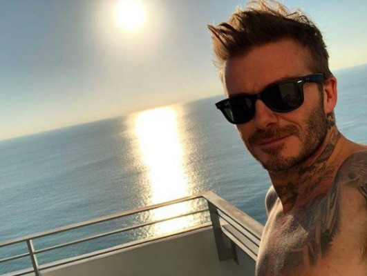 Beckham ve la derrota de Inglaterra durante una super fiesta Miami
