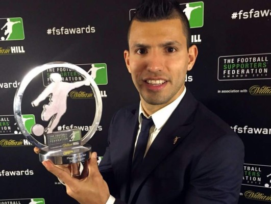 Agüero, el mejor del año en la Premier para los aficionados