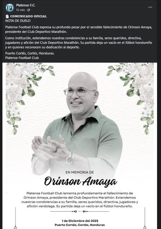 Consternación en Honduras por muerte de Orinson Amaya y hacen petición