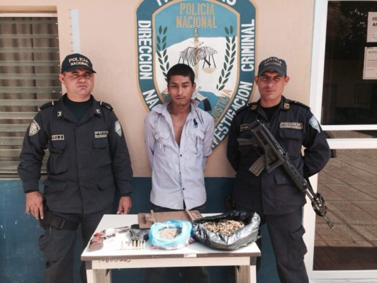 Capturan a supuesto traficante de marihuana en El Paraíso