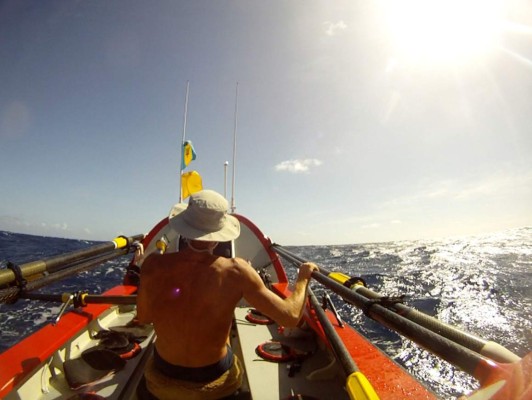 John Beeden, el británico que cruzó el pacífico remando 209 días