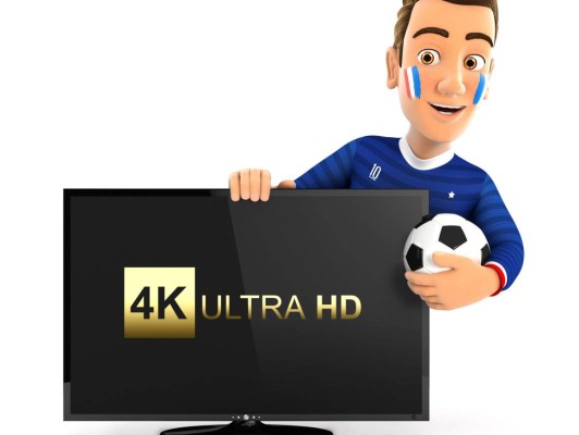 Proyector con SmartTV para ver fútbol y cine