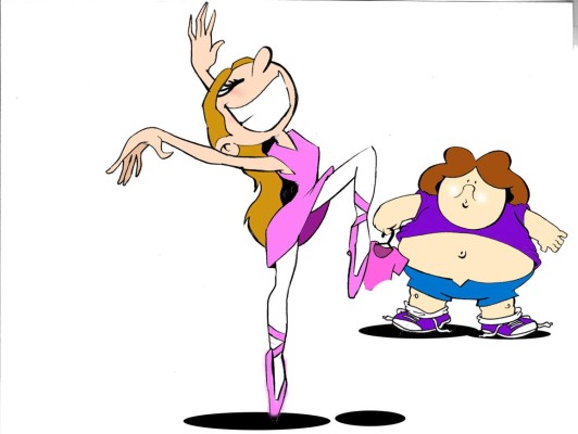 Me gusta bailar ballet pero me acomplejo porque soy gordita y mis compañeras son delgaditas.