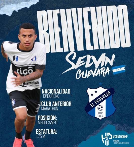 Selvin “Pibe” Guevara jugará en el Clausura 2022 en las filas del Honduras Progreso, llega procedente del Marathón.