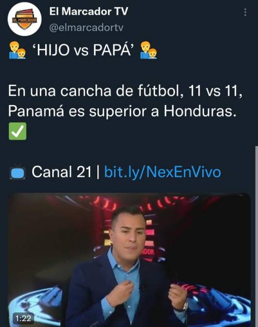 Algunos periodistas deportivos de Panamá indican que ellos son superiores a Honduras.