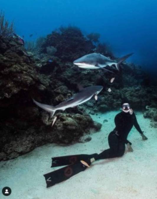 La holandesa no solo es amante de la fotografía también es instructora de buceo en Islas de la Bahía. <br/>