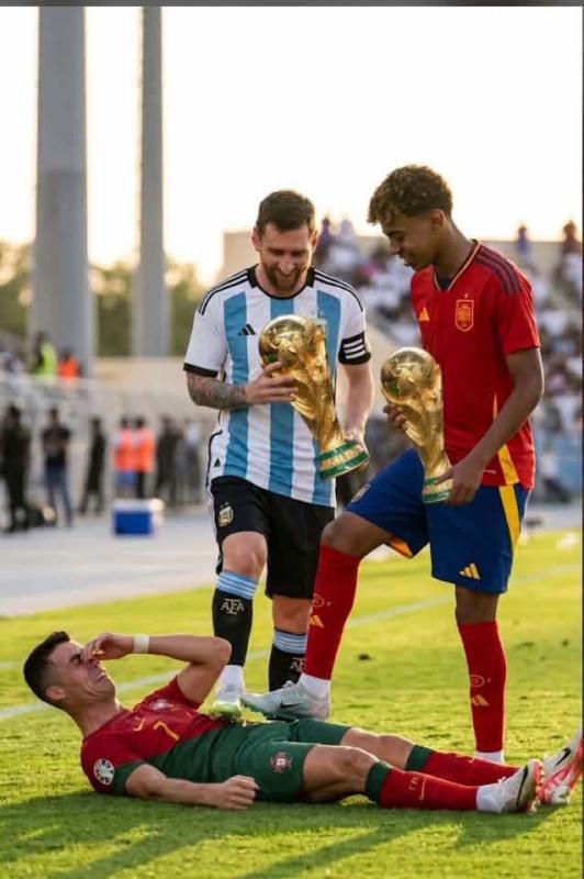 Burlas a Cristiano y Messi: los memes tras la final España-Argentina en el Mundial
