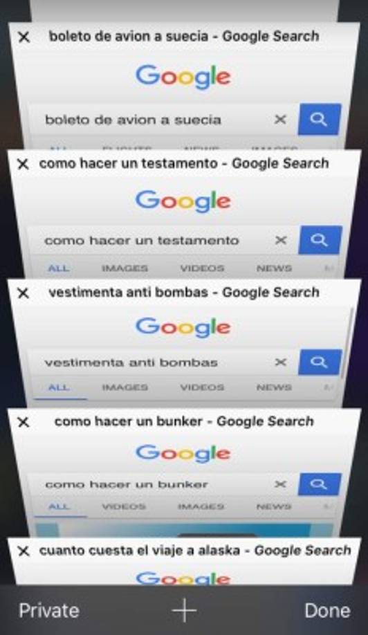 Las búsquedas de 'Guerra de Trump' y 'Guerra en Siria' también han establecido marcas históricas este mes.