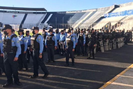 500 Policías darán resguardo al clásico capitalino Motagua -Olimpia