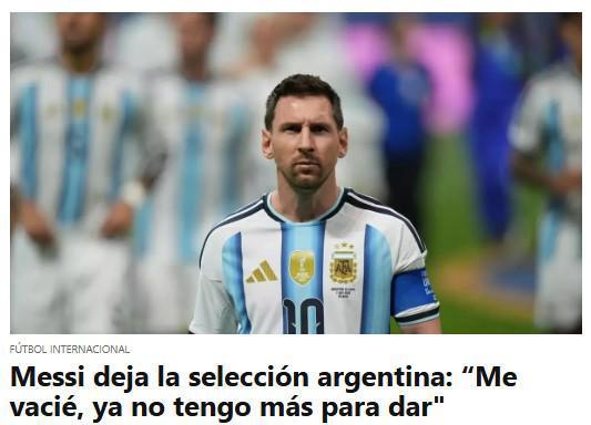 Revuelo tras retiro de Messi de la Selección: Infantino reacciona y deja mensaje