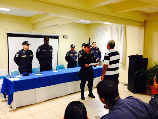 18 agentes culminan seminario de policías motorizados en San Pedro Sula