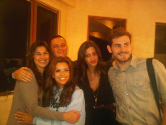 Eva Longoria cena junto a ídolos españoles