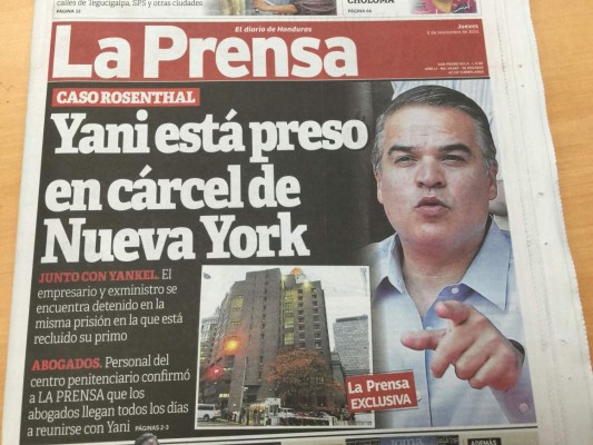 EXCLUSIVA: Yani Rosenthal está preso en cárcel de Manhattan