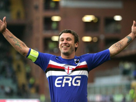 Cassano regresa a la Sampdoria, luego de siete meses sin jugar