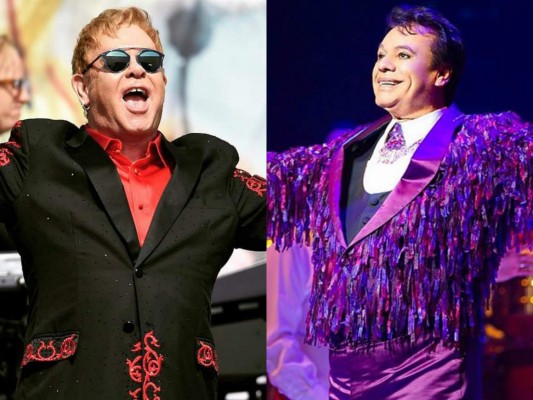 Juan Gabriel si grabó con Elton John