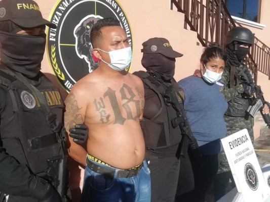 Caen alias 'Terror' y 'La Gorda', presuntos cabecillas de la Pandilla 18 en Tegucigalpa